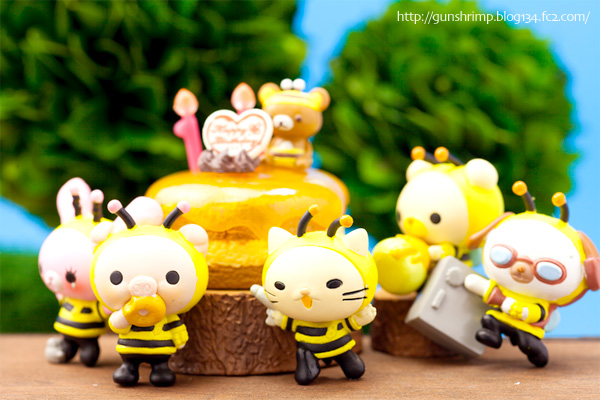 リラックマ バースデーケーキフィギュアセット 全8種 リラックマバースデーケーキ【Rilakkuma Birthday Cake Miniature